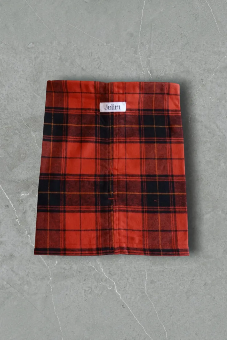 Jelim お散歩用スヌード Camden Red（別カット）